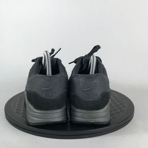 Nike Air Max 1 Premium Black Metallic Hematite 454746-007 Women's Size 9.5 - Picture 6 of 12